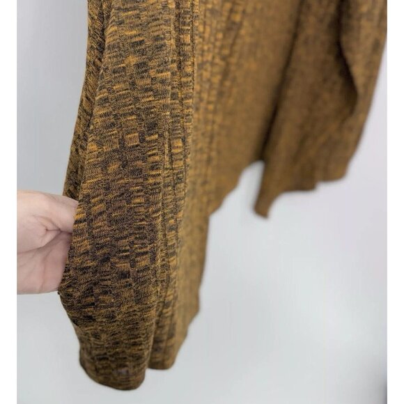 LOGO Lori Goldstein Marled Yellow Waterfall Ribbed Knit Sleeveless Vest Sz 2x - Picture 4 of 10